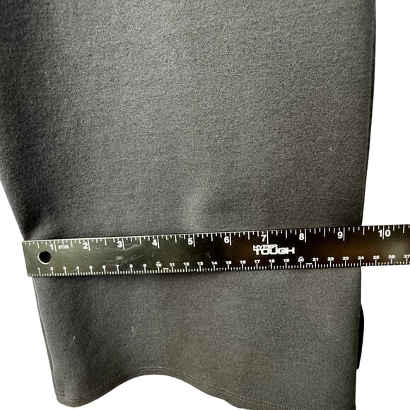 Soft Surroundings Black Ponte Flare Slit Leg Trouser Pants Pull‎ On Business TS - Picture 7 of 7